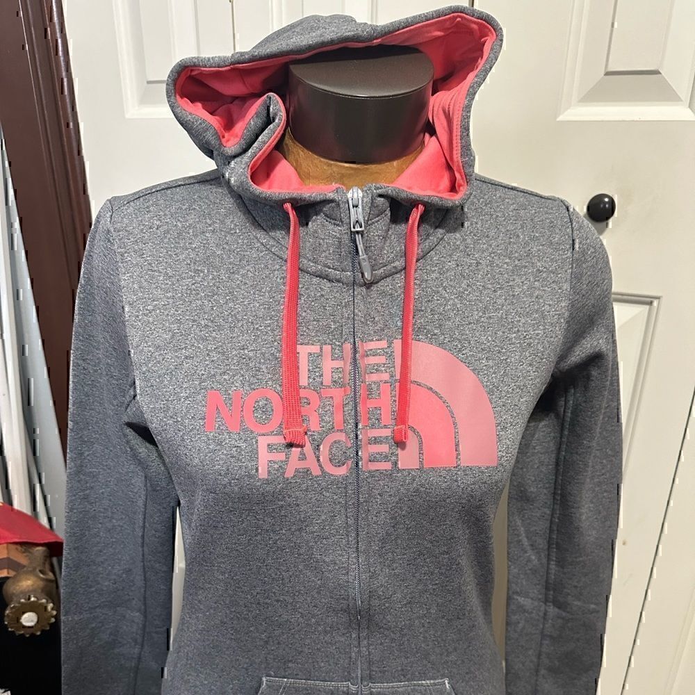 The North Face Womens Small Full ZIP Gray Hoodie